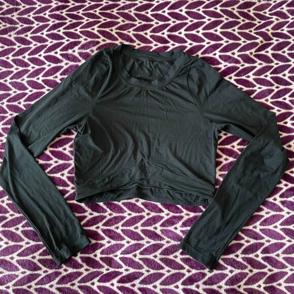Alphalete Apex Long Sleeve Crop Top Size Small - Picture 1 of 6